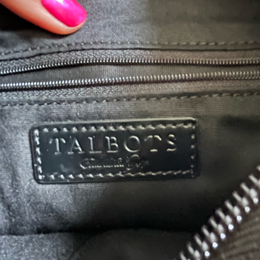 Talbots black straw women’s shoulder bag never used - Picture 6 of 7